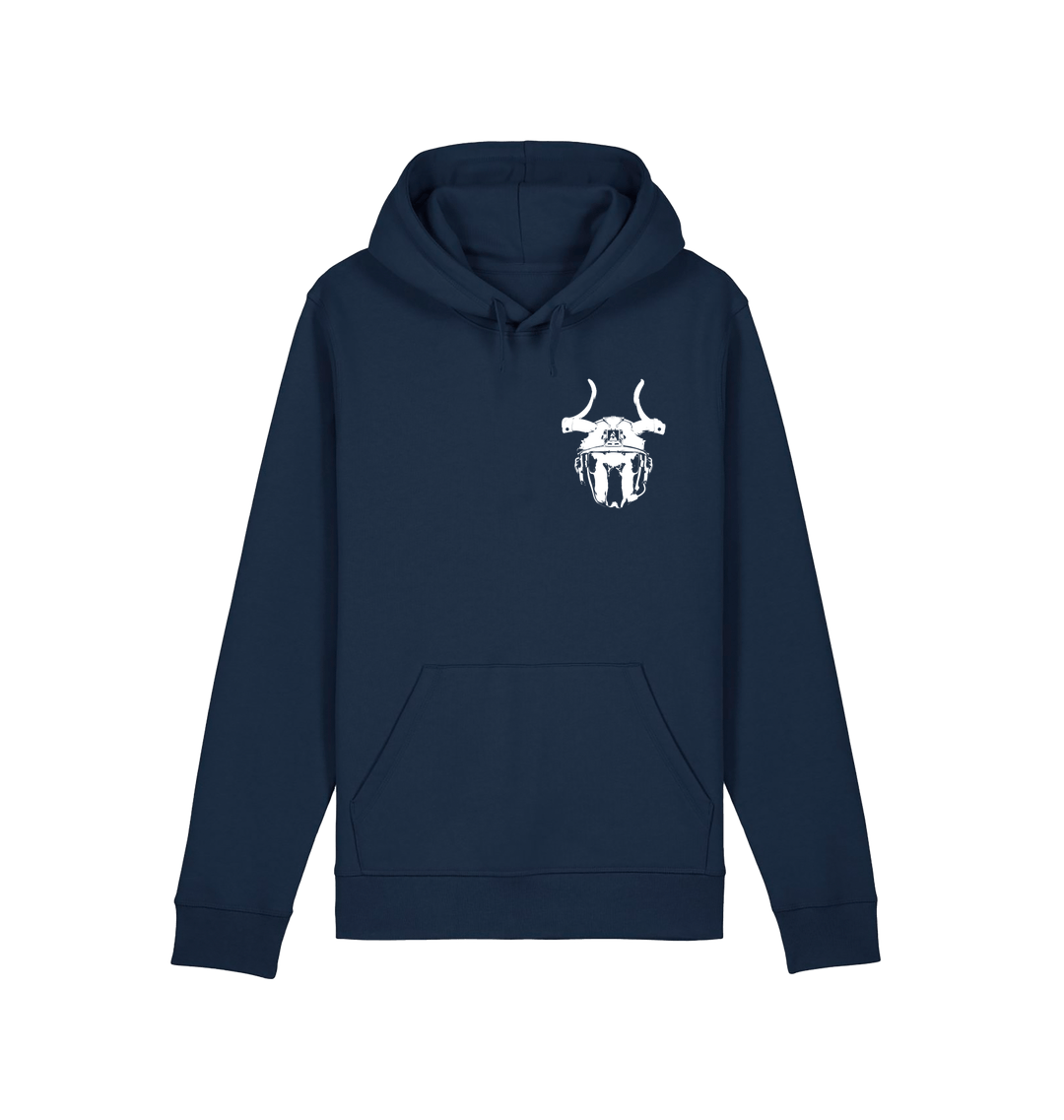 French Navy Printed Hoody