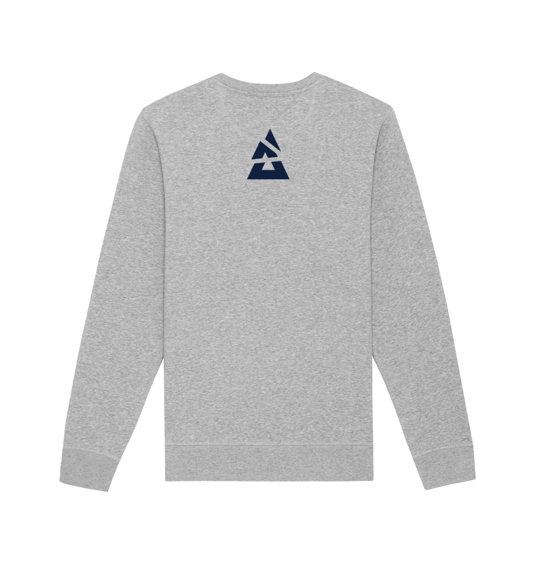 Heather Grey Printed Sweater