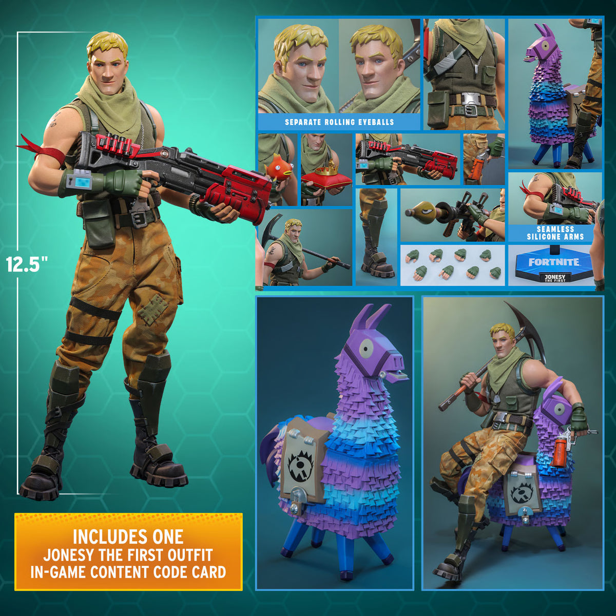 Video Game Masterpiece - 1/6 Scale Fully Poseable Figure: Fortnite - Jonesy The First